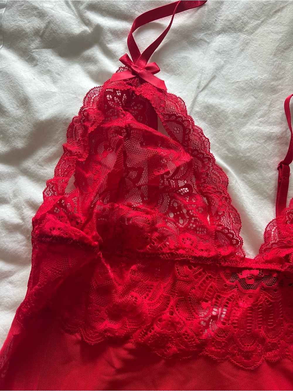 Bundle of 2 Red Lace Pure Romance Lingerie Nightgowns Size 3X - Picture 4 of 13